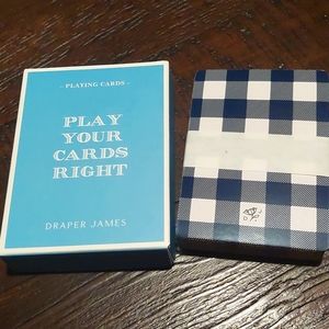 Draper James Playing Cards Gingham Print.